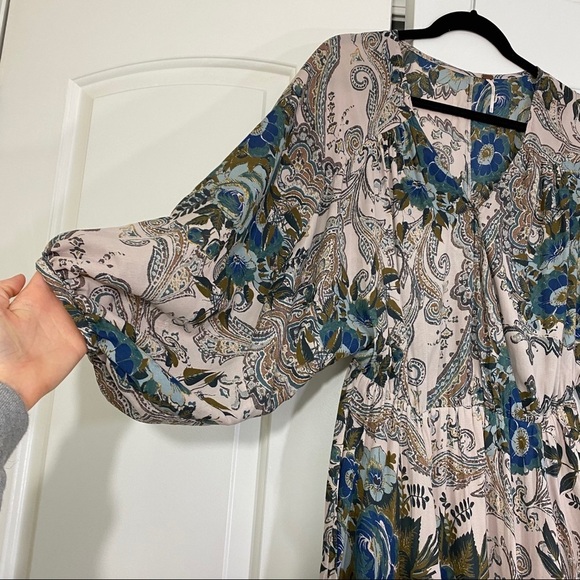 Free People High Plains Printed Wrap Front Dress - Picture 5 of 9